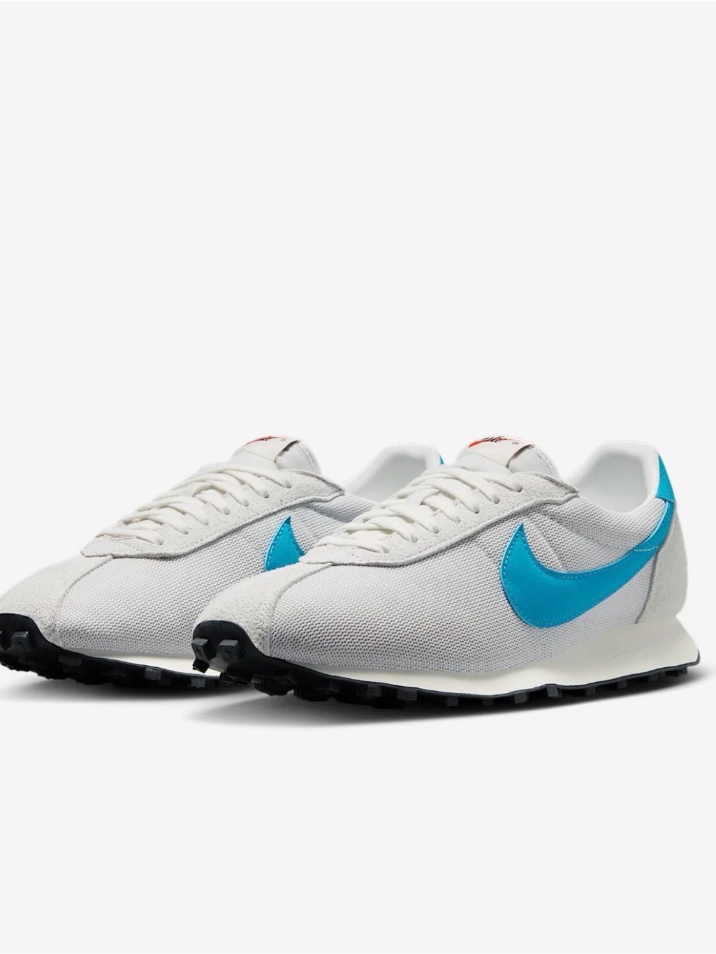 Nike Retro Runner Sneakers In White And Blue